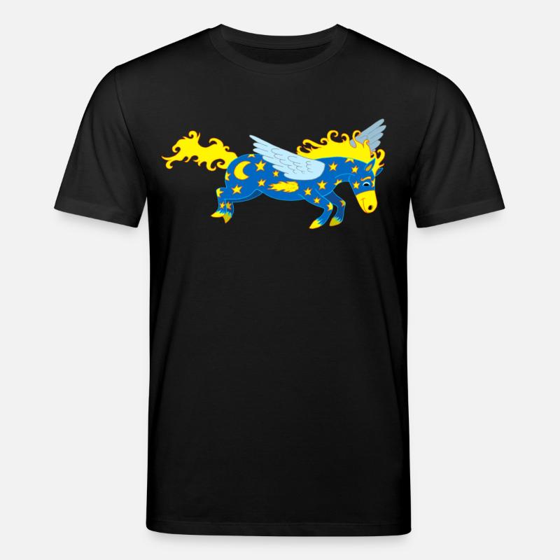 Pegasus-Pferd - Stanley/Stella Unisex Bio-T-Shirt CREATOR  - Schwarz