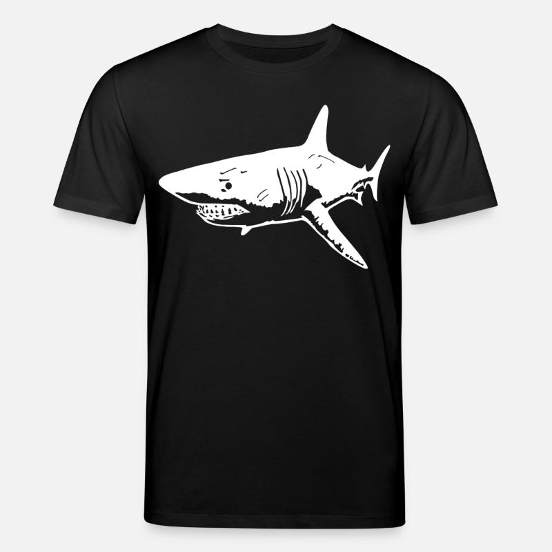 Le requin blanc prédateur - T-shirt bio CREATOR Stanley/Stella Unisexe - noir