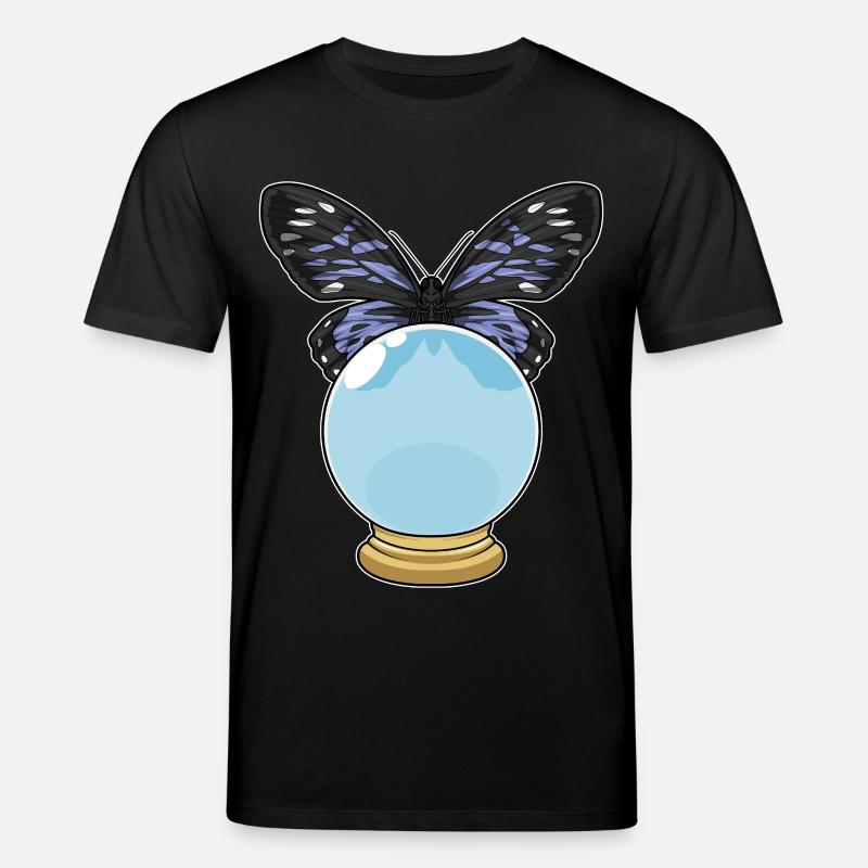 Boule de cristal papillon - T-shirt bio CREATOR Stanley/Stella Unisexe - noir