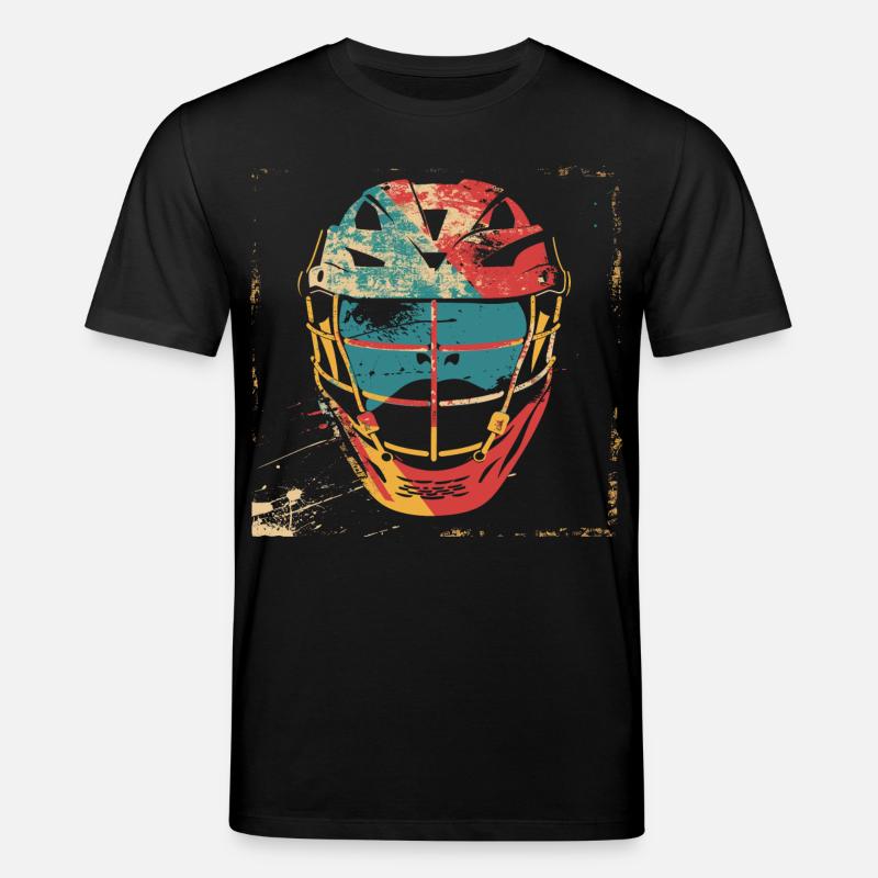 Casque de crosse à l’ancienne - T-shirt bio CREATOR Stanley/Stella Unisexe - noir