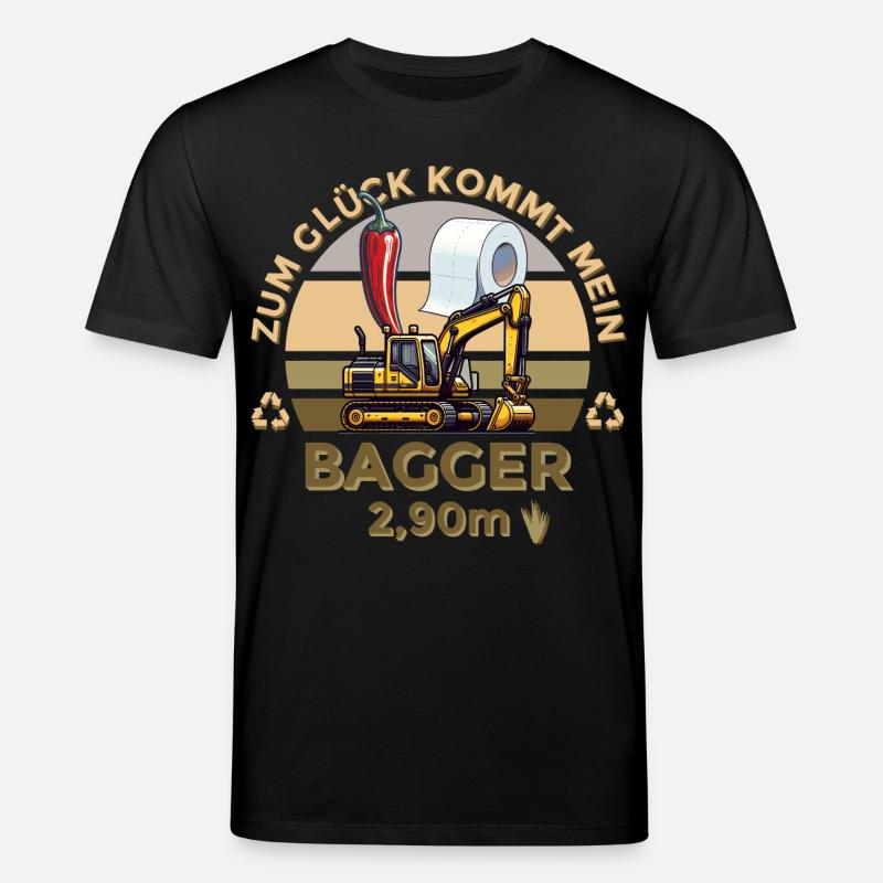 Mein Bagger - Stanley/Stella Unisex Bio-T-Shirt CREATOR  - Schwarz