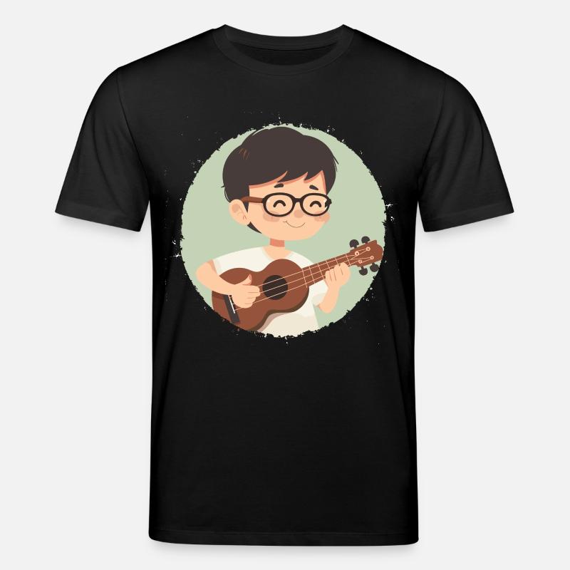 Ukulélé Garçon Graphique - T-shirt bio CREATOR Stanley/Stella Unisexe - noir