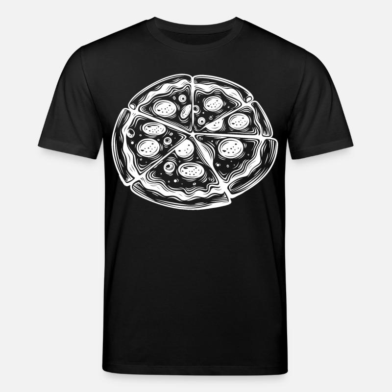 Dessin de pizza - T-shirt bio CREATOR Stanley/Stella Unisexe - noir