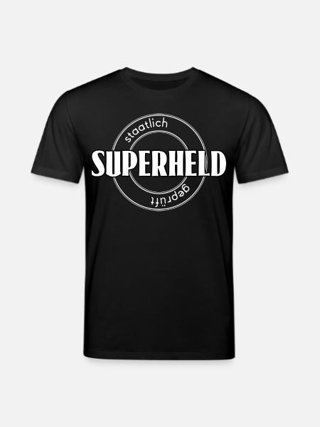 Superheld - Stanley/Stella Unisex Bio-T-Shirt CREATOR  - Schwarz