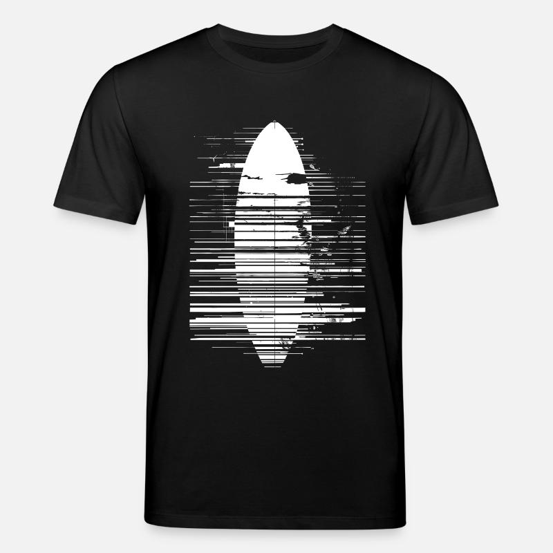 Surfbrett Skizze - Stanley/Stella Unisex Bio-T-Shirt CREATOR  - Schwarz