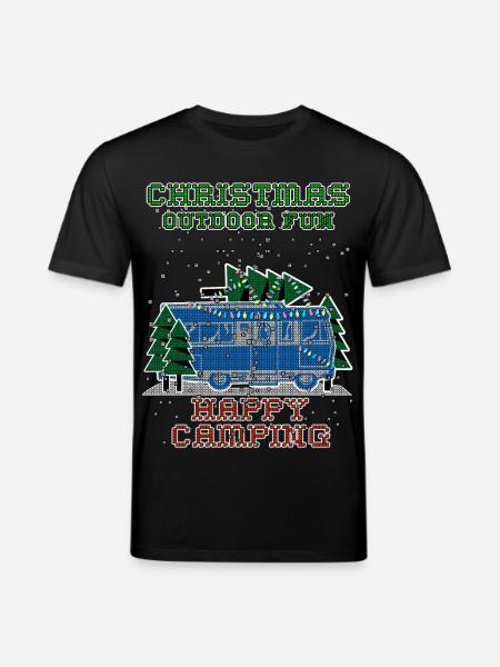 christmas Camping - Stanley/Stella Unisex Bio-T-Shirt CREATOR  - Schwarz