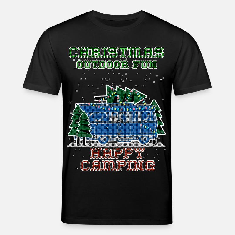 christmas Camping - Stanley/Stella Unisex Bio-T-Shirt CREATOR  - Schwarz