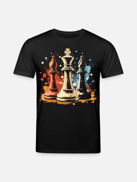 Chess Bishop and King Graffiti - Stanley/Stella CREATOR Unisex Organic T-Shirt - black