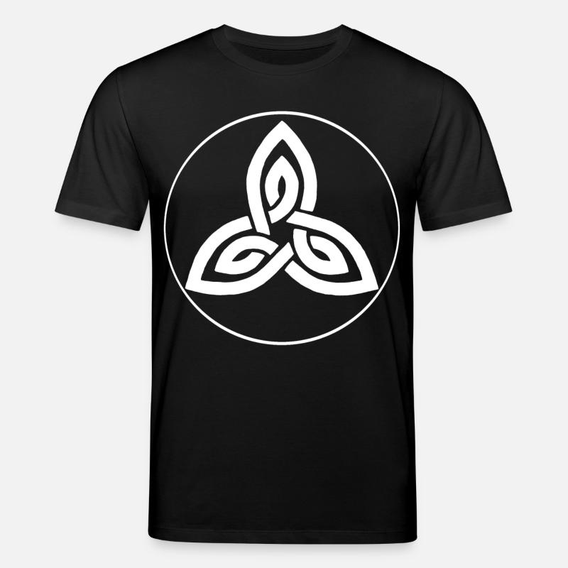 Fleur celte blanche - T-shirt bio CREATOR Stanley/Stella Unisexe - noir