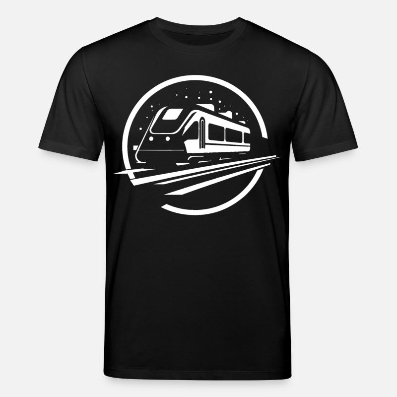 Graphismes de train - T-shirt bio CREATOR Stanley/Stella Unisexe - noir