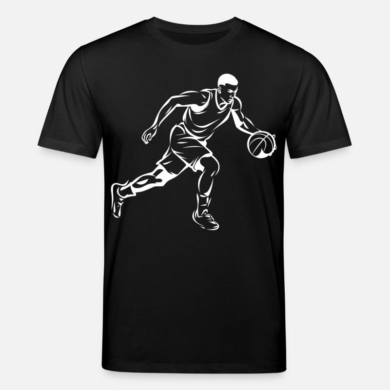Basket-ball garçon graphique - T-shirt bio CREATOR Stanley/Stella Unisexe - noir