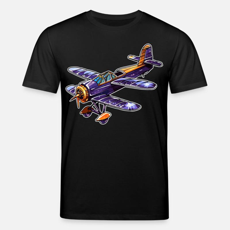 Hélice Avion Look Comique - T-shirt bio CREATOR Stanley/Stella Unisexe - noir