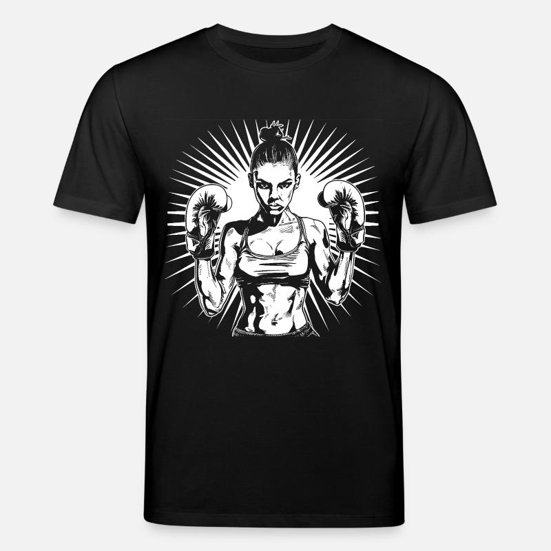 Weiblicher Boxer - Stanley/Stella Unisex Bio-T-Shirt CREATOR  - Schwarz