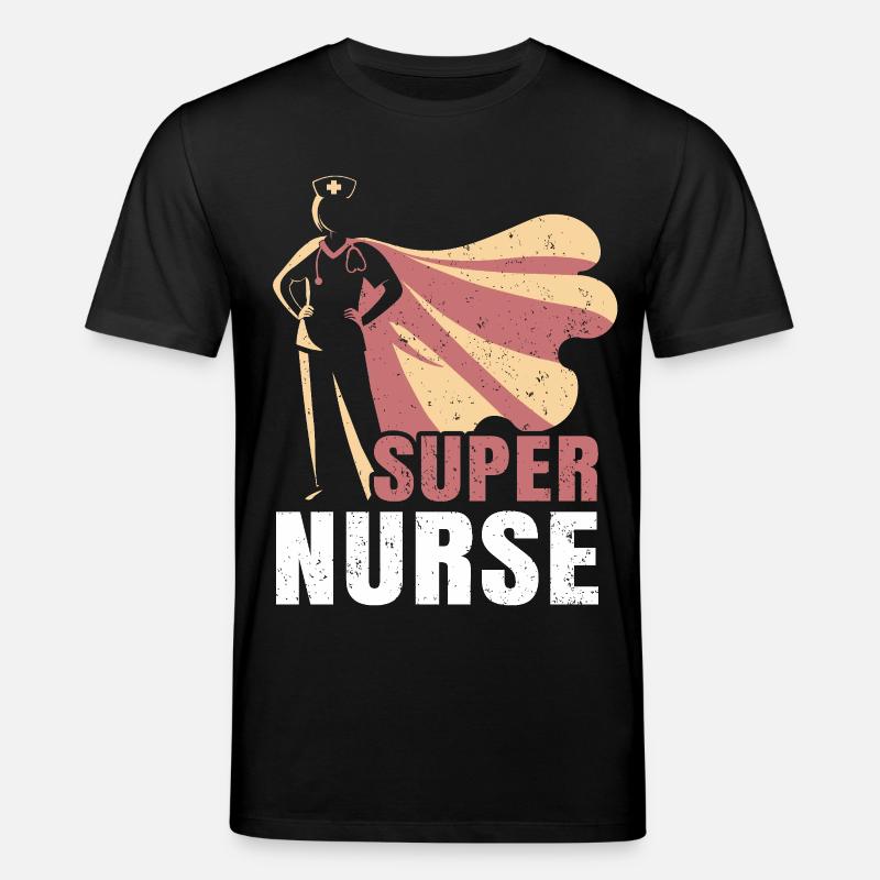 Nurse – Superheld Krankenschwester - Stanley/Stella Unisex Bio-T-Shirt CREATOR  - Schwarz