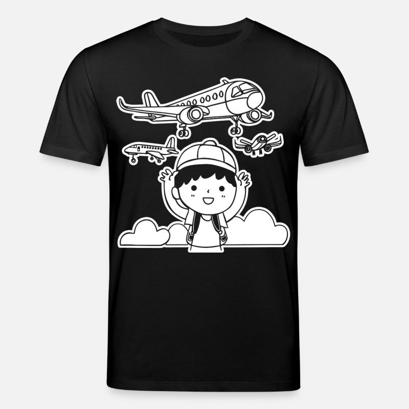 Drôles d’avions - T-shirt bio CREATOR Stanley/Stella Unisexe - noir