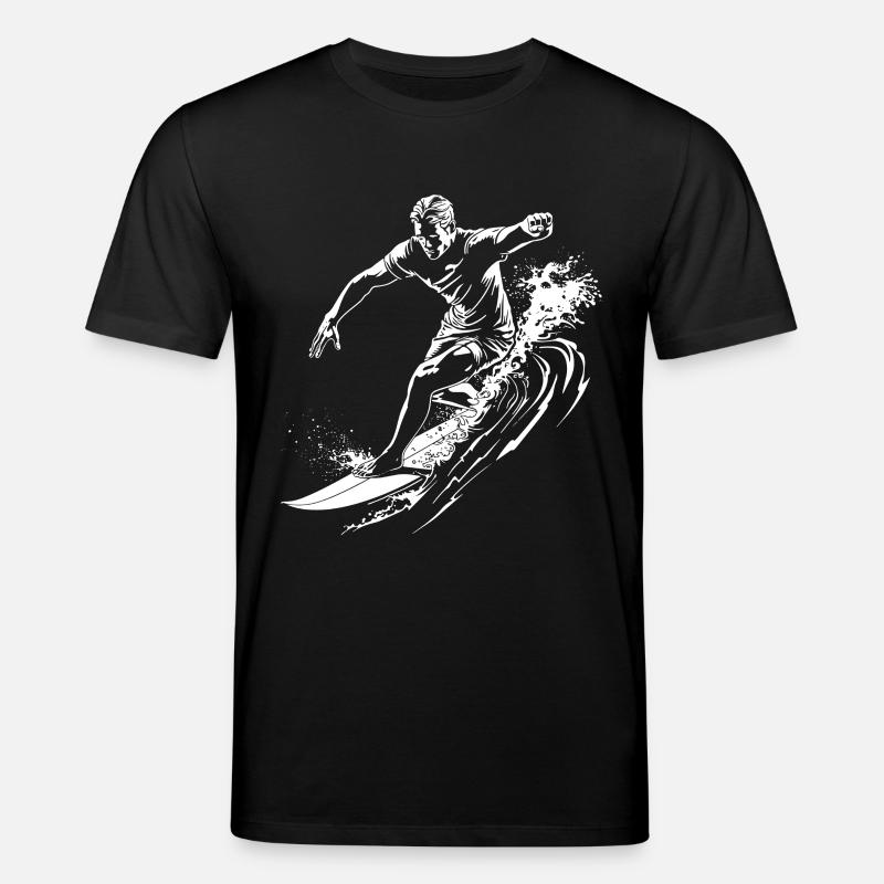 Surfing - Stanley/Stella Unisex Bio-T-Shirt CREATOR  - Schwarz