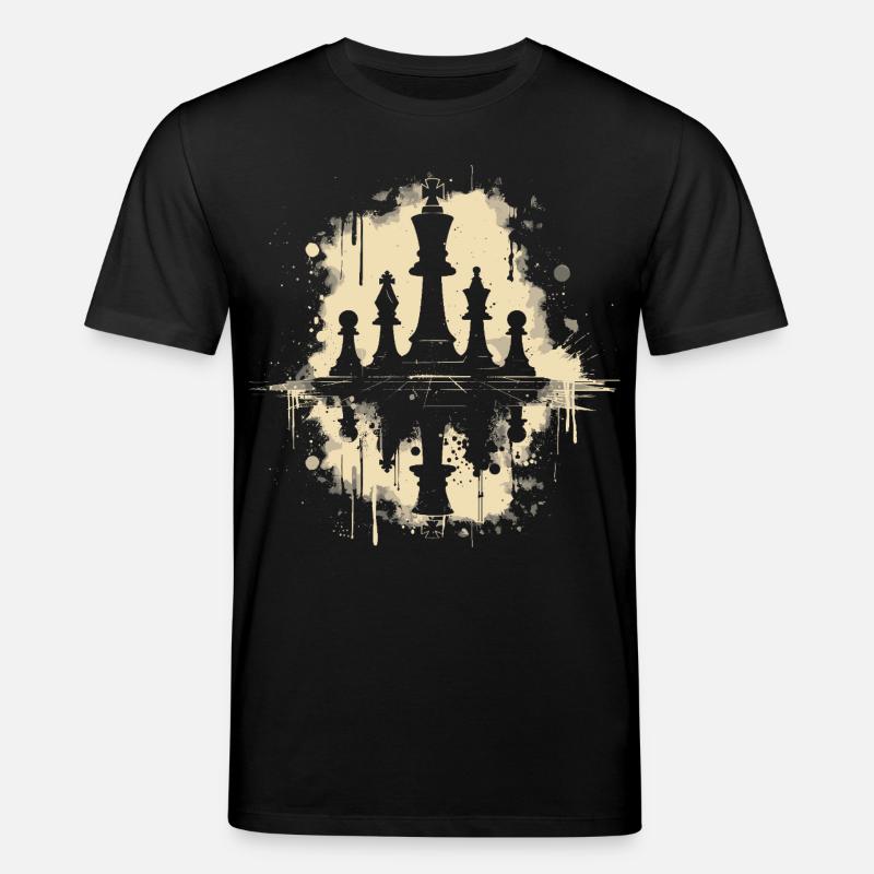 Schachfiguren Graffiti - Stanley/Stella Unisex Bio-T-Shirt CREATOR  - Schwarz