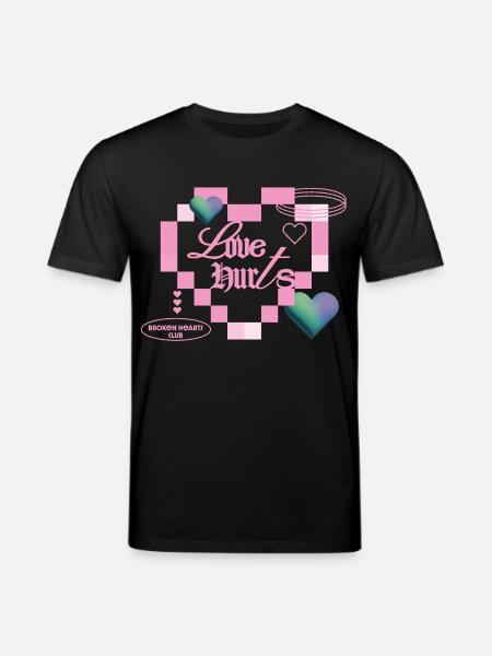 Love hurts - Stanley/Stella CREATOR Unisex Organic T-Shirt - black