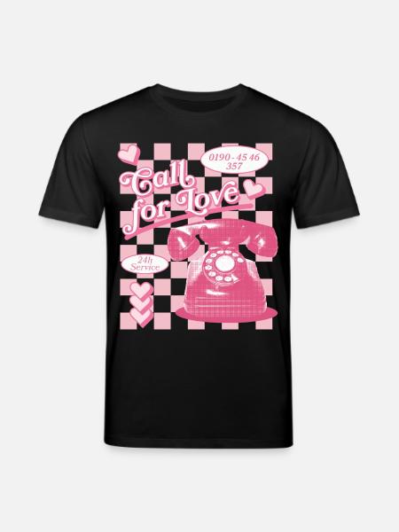 Call for Love Hotline Aesthetics - Stanley/Stella CREATOR Unisex Organic T-Shirt - black