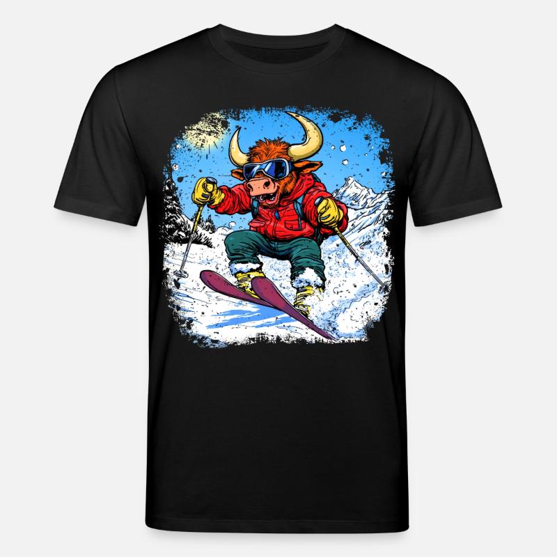 Ski Stier - Stanley/Stella Unisex Bio-T-Shirt CREATOR  - Schwarz