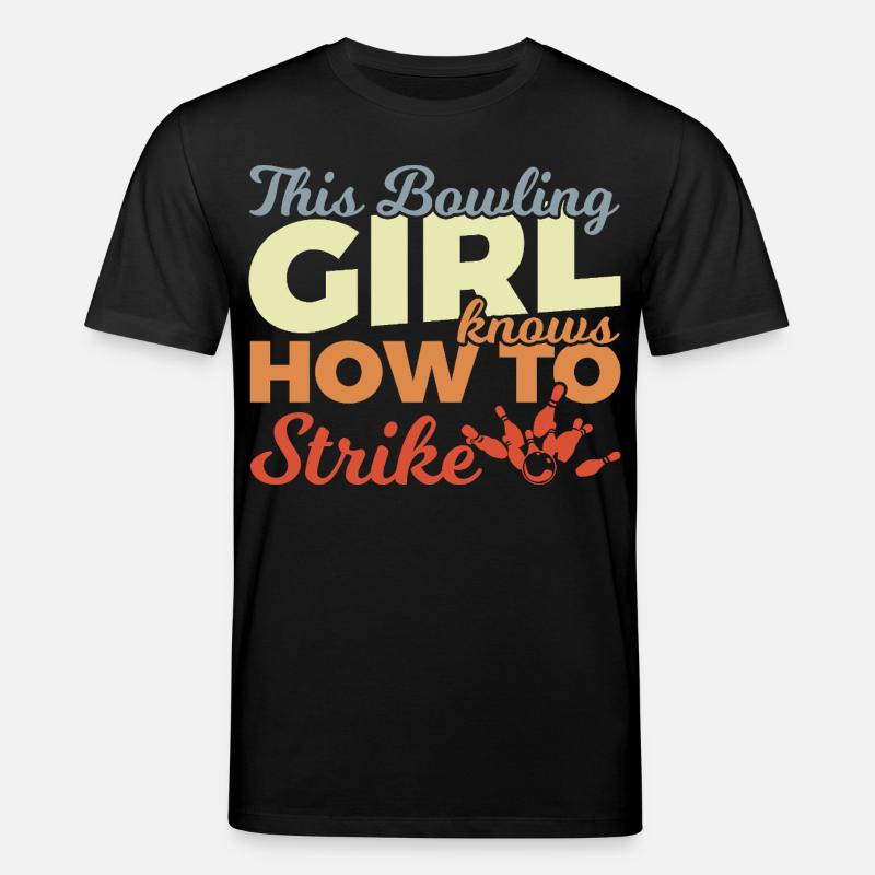 Bowling Mädchen - Stanley/Stella Unisex Bio-T-Shirt CREATOR  - Schwarz