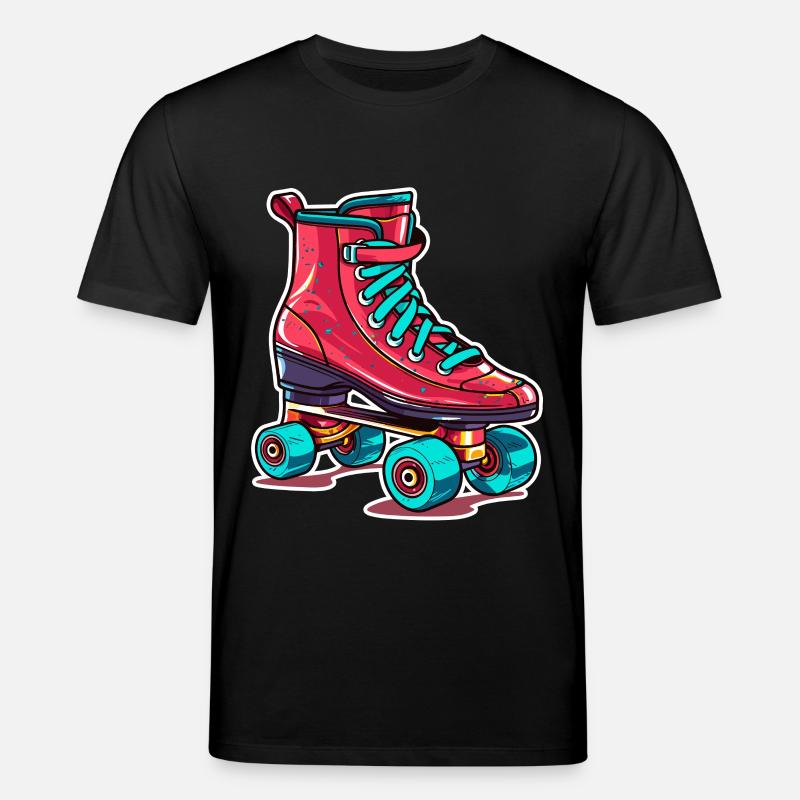 Rollerskates Grafik - Stanley/Stella Unisex Bio-T-Shirt CREATOR  - Schwarz