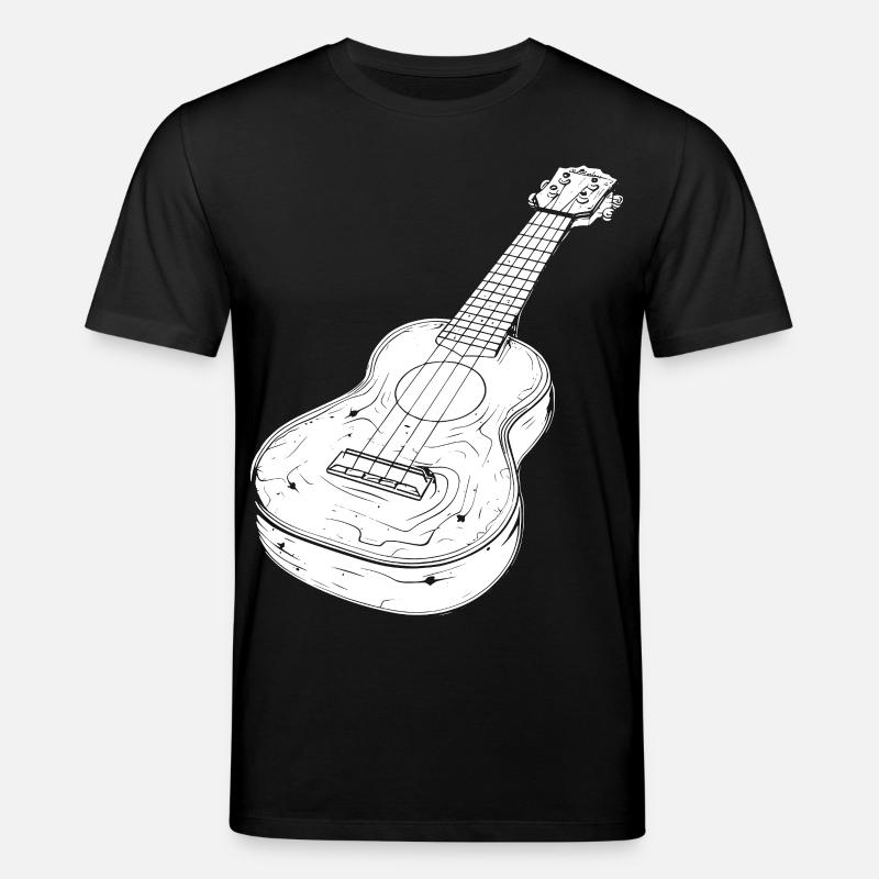 Ukulele Zeichnung - Stanley/Stella Unisex Bio-T-Shirt CREATOR  - Schwarz