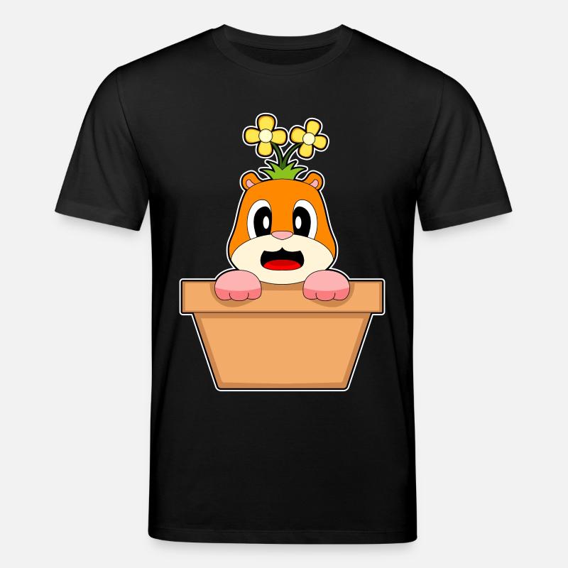 Fleur de hamster - T-shirt bio CREATOR Stanley/Stella Unisexe - noir