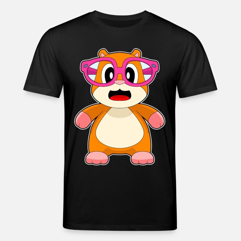Hamster Brille - Stanley/Stella Unisex Bio-T-Shirt CREATOR  - Schwarz