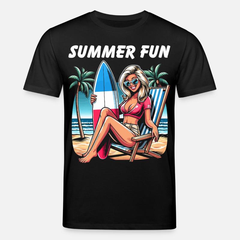 Summer Beach Haute Couture - Stanley/Stella CREATOR Unisex Organic T-Shirt - black
