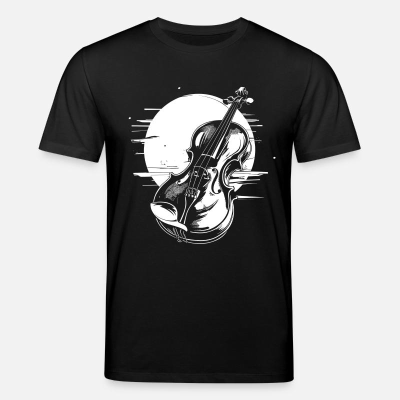 Violine - Stanley/Stella Unisex Bio-T-Shirt CREATOR  - Schwarz
