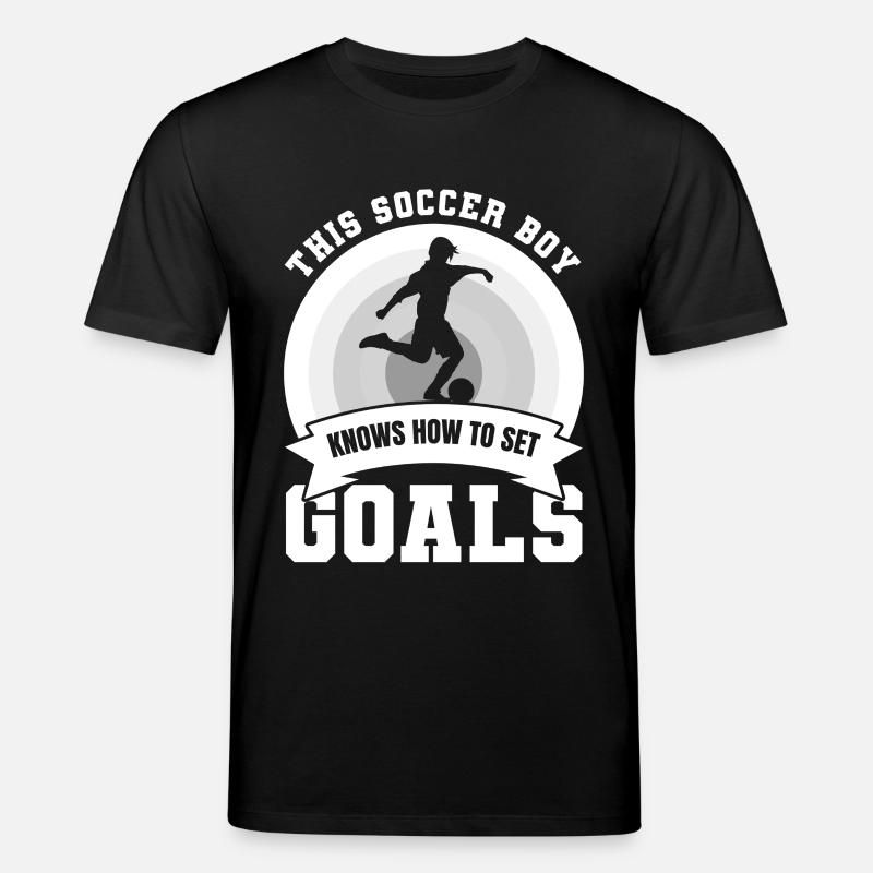 Fußballjunge - Stanley/Stella Unisex Bio-T-Shirt CREATOR  - Schwarz