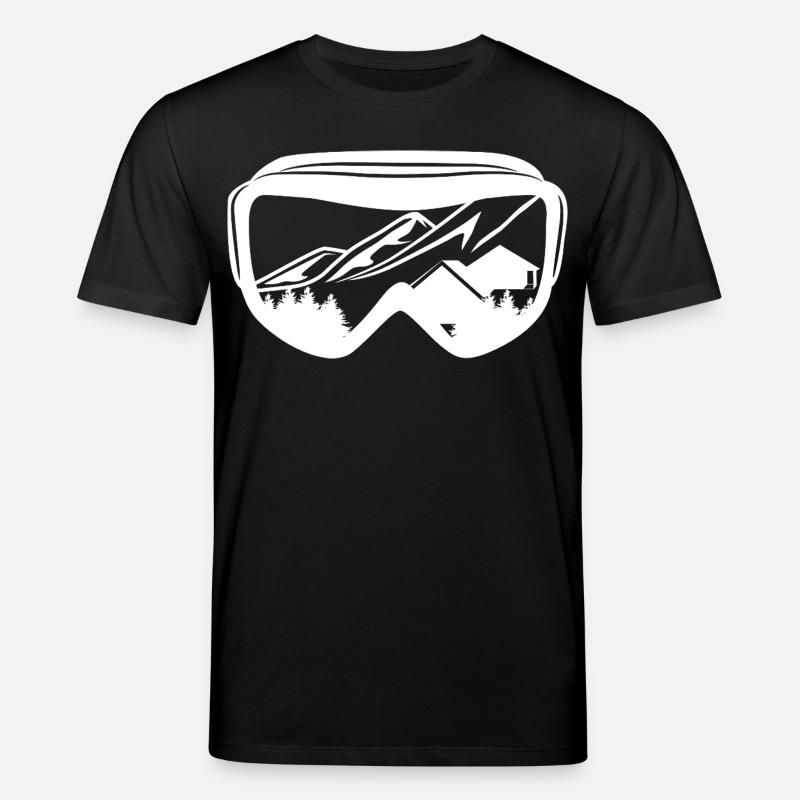Snowboarding Brille - Stanley/Stella Unisex Bio-T-Shirt CREATOR  - Schwarz