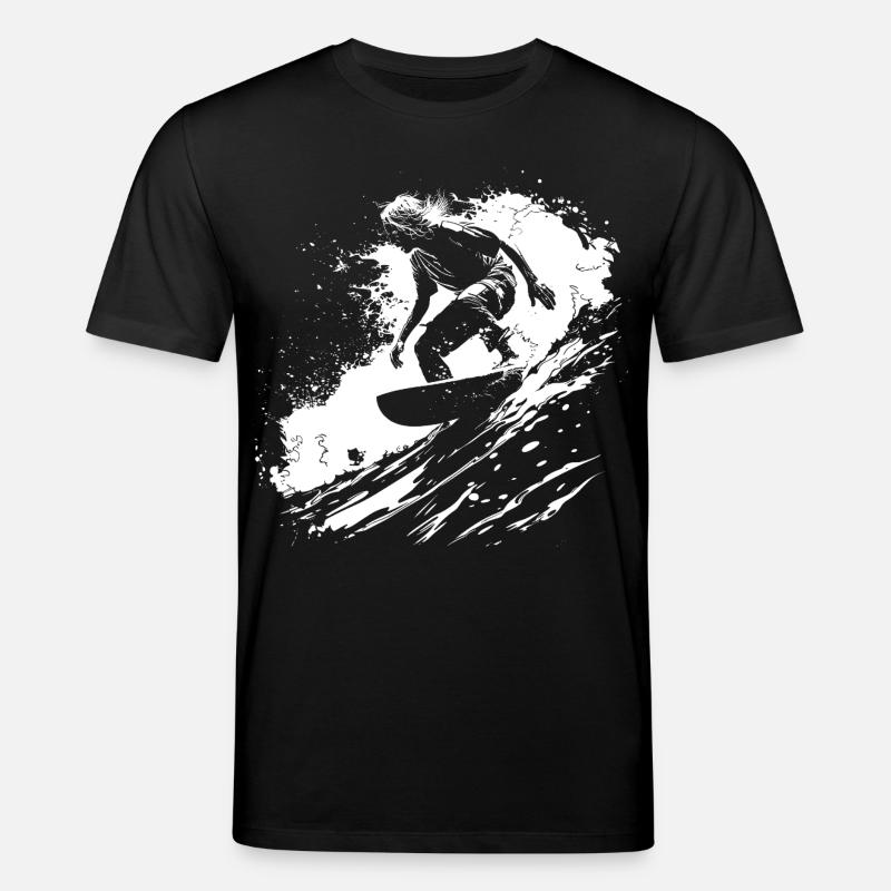 Surfing - Stanley/Stella Unisex Bio-T-Shirt CREATOR  - Schwarz