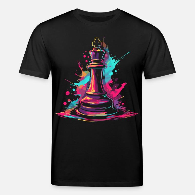 Graffiti d’échecs - T-shirt bio CREATOR Stanley/Stella Unisexe - noir