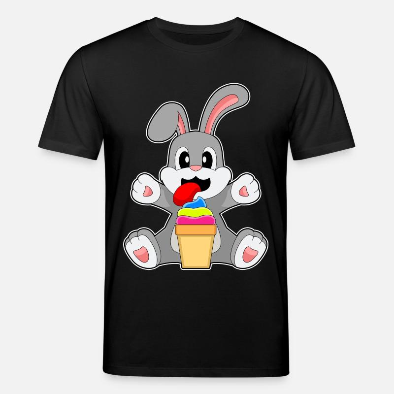 Hase Eisbecher - Stanley/Stella Unisex Bio-T-Shirt CREATOR  - Schwarz