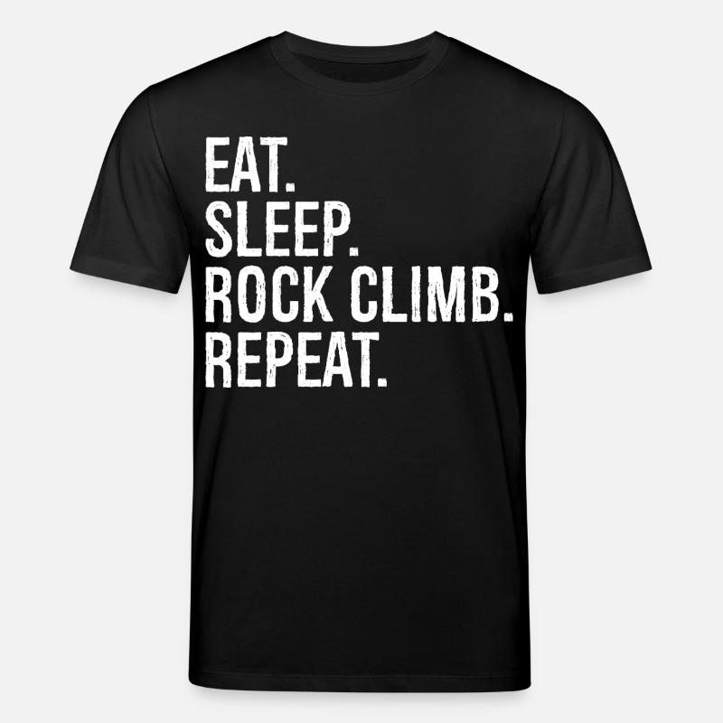 Manger dormir Escalade Répéter - T-shirt bio CREATOR Stanley/Stella Unisexe - noir
