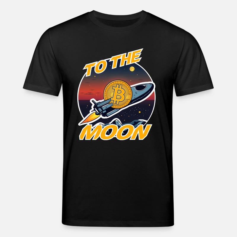 Bitcoin to the Moon - Stanley/Stella Unisex Bio-T-Shirt CREATOR - Schwarz