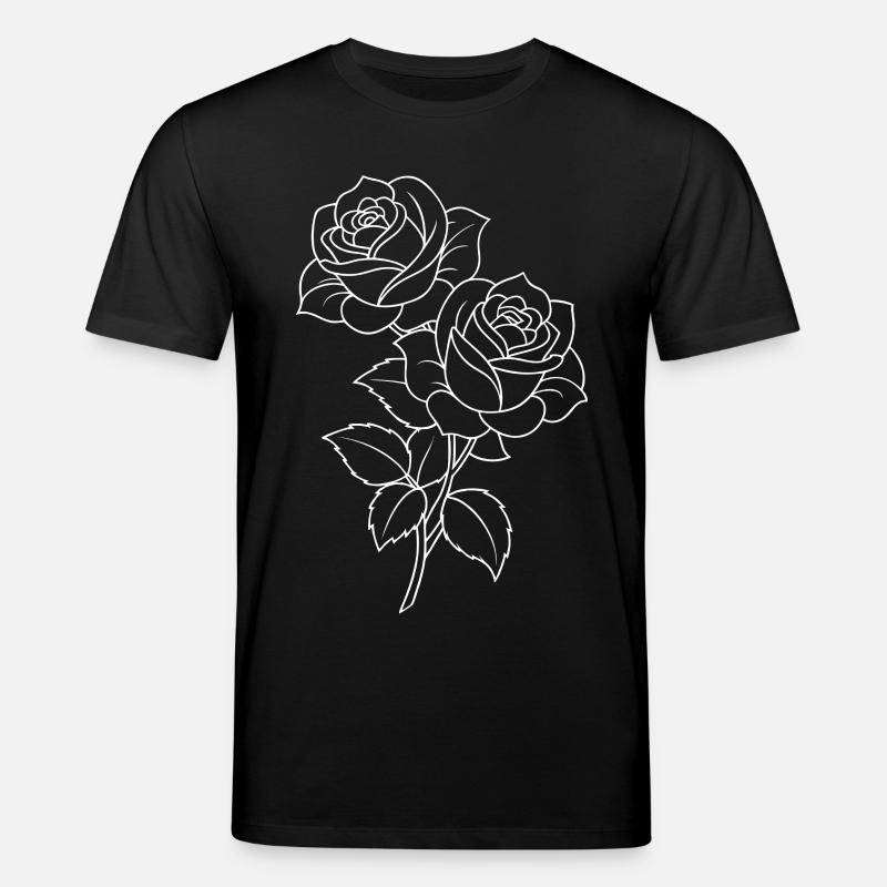 Roses - Fleurs - Fleurs - Dicton - T-shirt bio CREATOR Stanley/Stella Unisexe - noir
