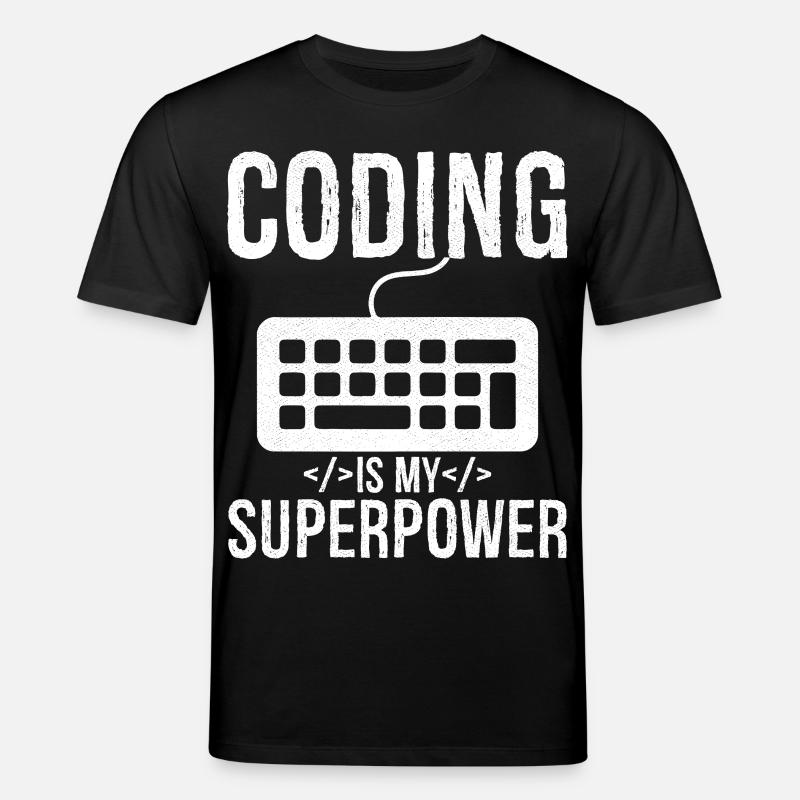 coding is my superpower - Stanley/Stella Unisex Bio-T-Shirt CREATOR  - Schwarz
