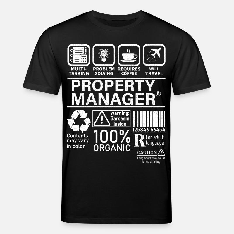 Property Manager Multi Tasking Problem Solving - Stanley/Stella CREATOR Unisex Organic T-Shirt - black