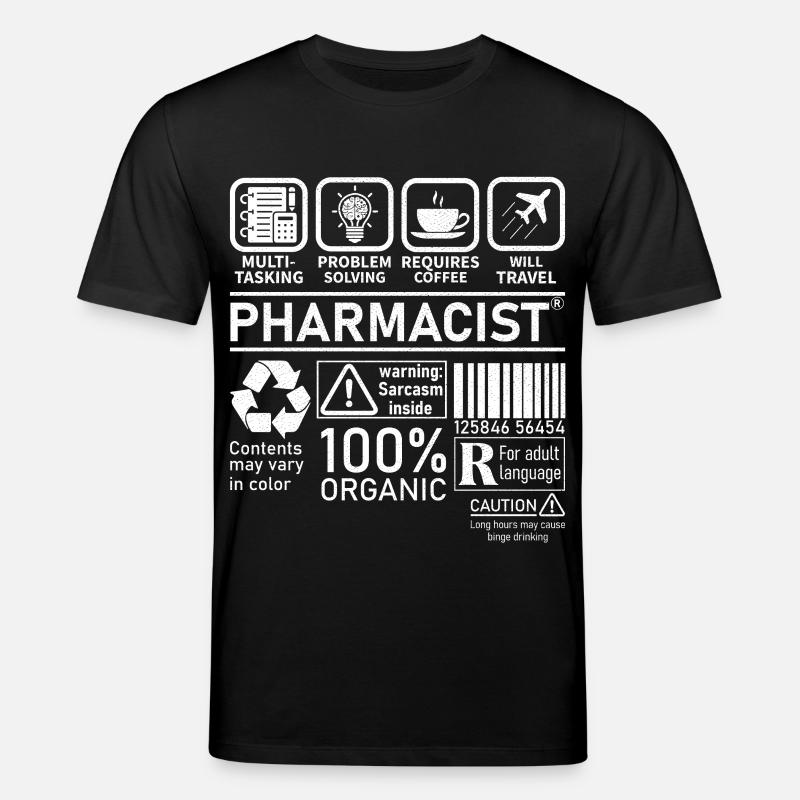 Pharmacien multitâche résolution de problèmes - T-shirt bio CREATOR Stanley/Stella Unisexe - noir