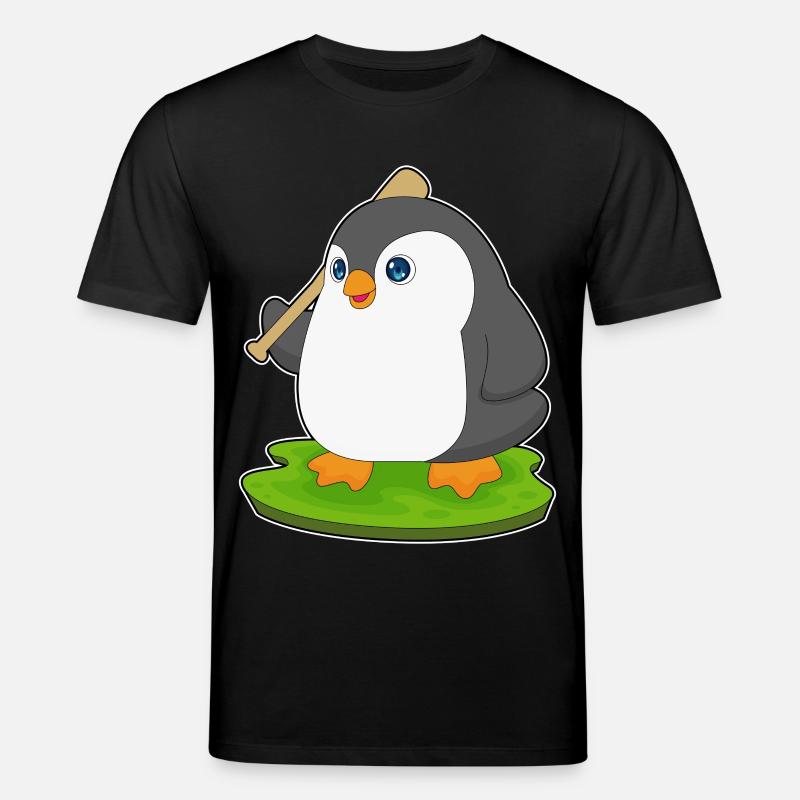 Penguin Baseball Batte de Baseball - T-shirt bio CREATOR Stanley/Stella Unisexe - noir