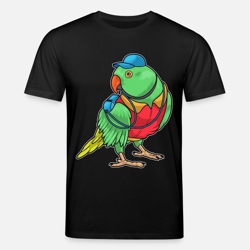 Sifflet d’arbitre Parrot - T-shirt bio CREATOR Stanley/Stella Unisexe - noir