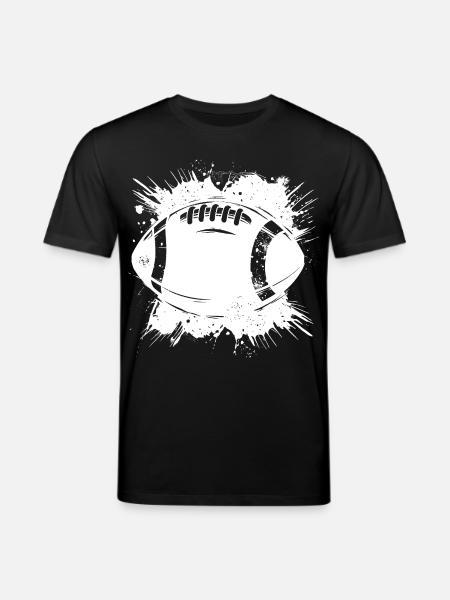 Football Graphics - Stanley/Stella CREATOR Unisex Organic T-Shirt - black