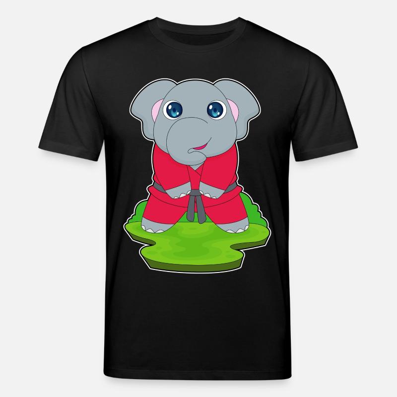 Karaté d’arts martiaux d’éléphant - T-shirt bio CREATOR Stanley/Stella Unisexe - noir