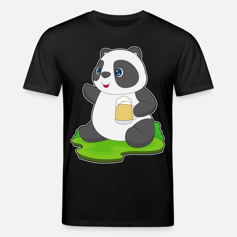 Panda Bier - Stanley/Stella Unisex Bio-T-Shirt CREATOR  - Schwarz