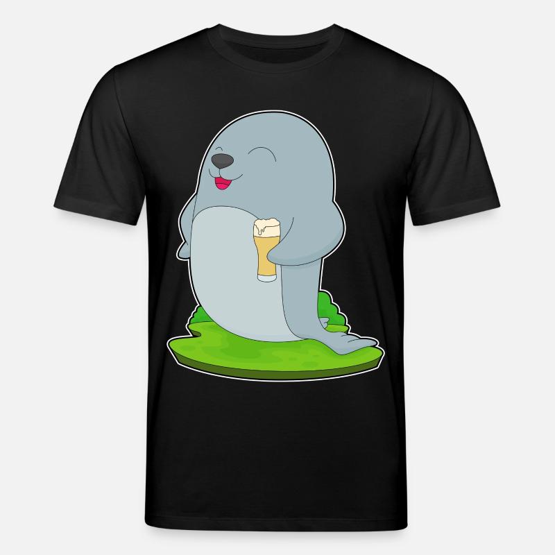 Bière de phoque - T-shirt bio CREATOR Stanley/Stella Unisexe - noir