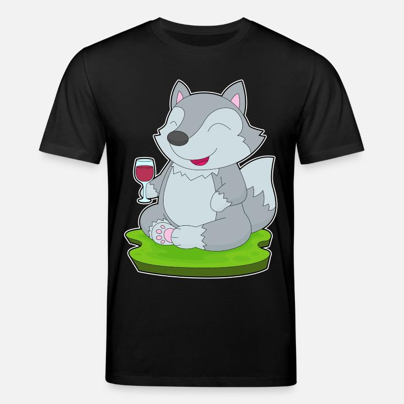 Wolf Rotwein - Stanley/Stella Unisex Bio-T-Shirt CREATOR - Schwarz