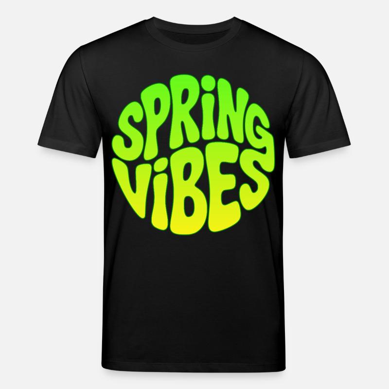 Frühlingsanfang - Spring vibes - Stanley/Stella Unisex Bio-T-Shirt CREATOR  - Schwarz